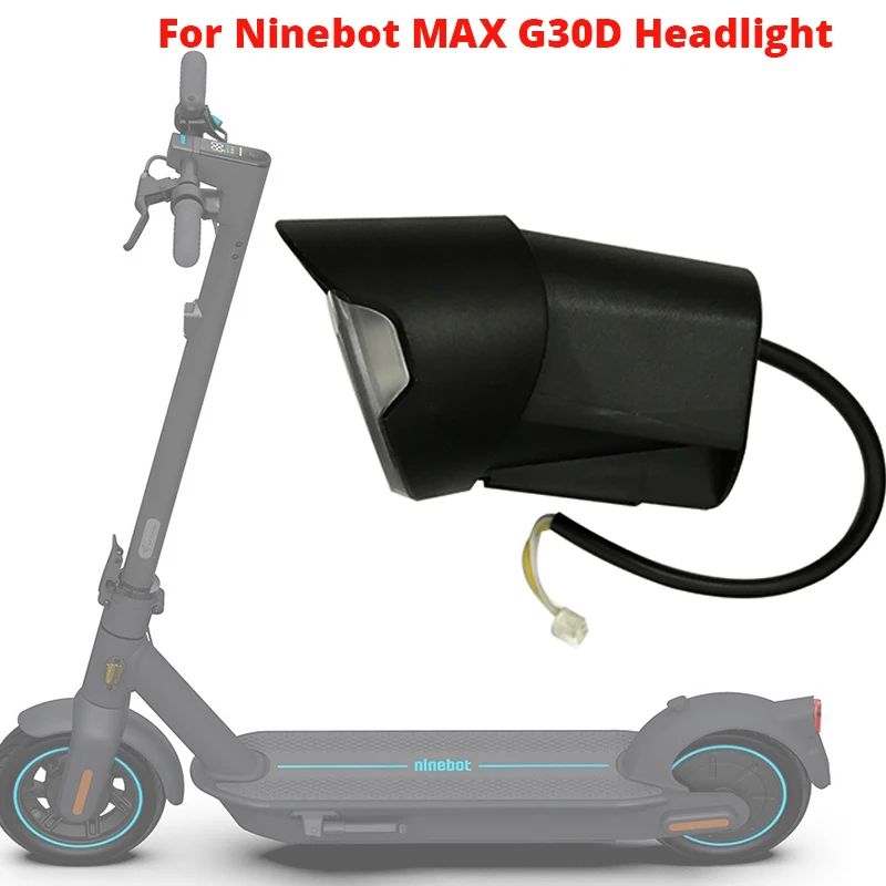 Original Headlight for Ninebot MAX G30D KickScooter Electric Scooter Accessories Skateboard Front LED Light Parts