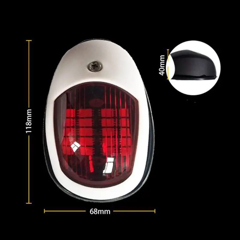 2Pcs 12V LED Navigation Light Lamp Signal Lamp For Marine Boat Yacht Truck Trailer Van