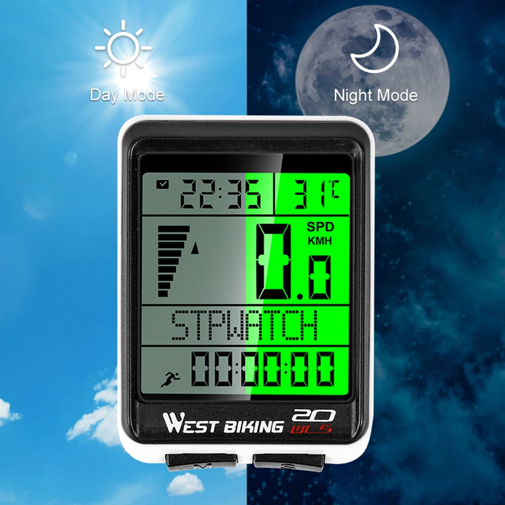 Waterproof Bicycle Computer Wireless MTB Road Bike LED Odometer Multifunction Cycling Speedometer Bike Computer 5 Language
