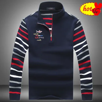 

pullover sweater men striped stand collar half zipper pull homme hiver christmas mens sweaters