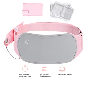 

Portable Heating Pad Graphene Heating Therapy Washable Far Infrared Warming Waist Belt with 3 Temperature for Pain Relief