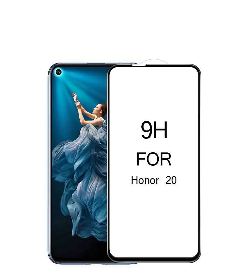 5D полный Клей закаленное стекло для huawei Honor 20 Pro Lite View 20 полное покрытие протектор экрана для huawei Y5 Y6 Y7 Y9
