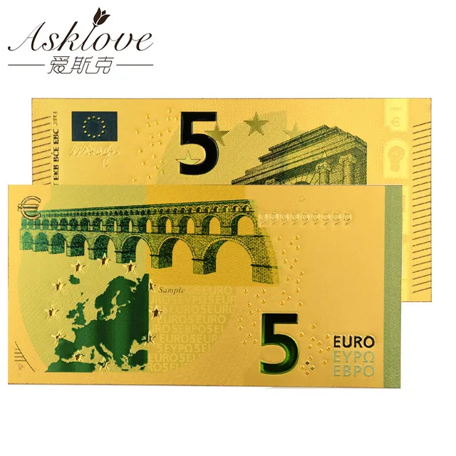 Billetes falsos de oro para hombre, billetes falsos de 10/20/50 Euros,  venta al por mayor - AliExpress