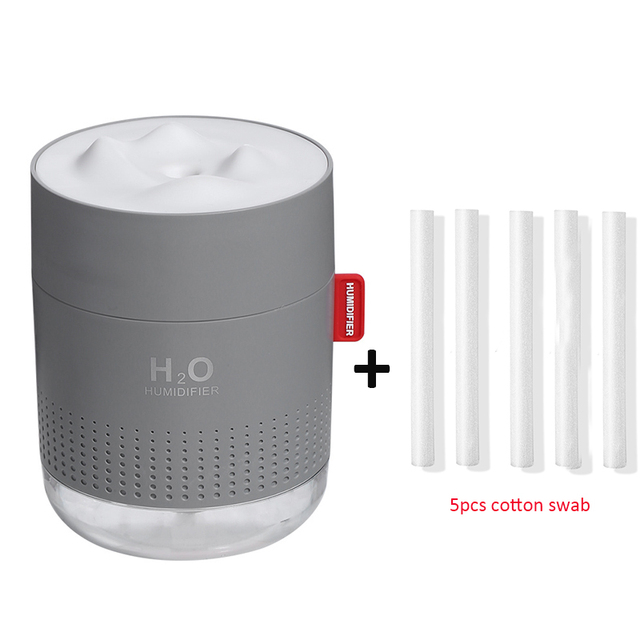 Ultrasonic Humidifier 500ML Snow Mountain H2O USB Aroma Air Diffuser With Romantic Night Lamp Humidificador Difusor