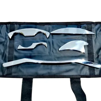 

Stainless Steel Scraping Set Gua Sha Scraper Myofascial Knife Muscle Relax For Face Neck Back Body Acupuncture Pressure Therapy