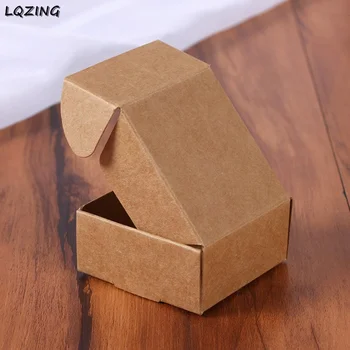 

150pcs/lot Free shipping 350gsm Aircraft kraft paper box nice kraft box handmade soap kraft packaging box small size 65*65*30mm