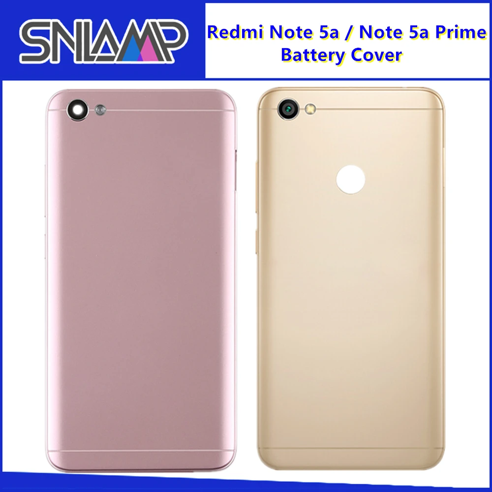 

Back Cover For Xiaomi Redmi Note 5A/Note 5A Prime Y1 Lite Metal Back Cover Case Battery Housing Door Case+ Power Voluem Button