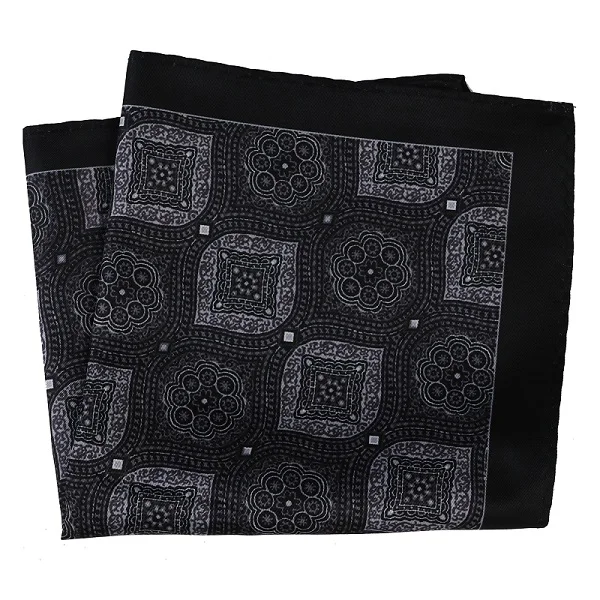Tailor Smith New Designer Pocket Square Handkerchief Houndstooth Floral Paisley Strip Printing Soft Handkerchief Men Chest Towel - Цвет: DPH120 Pocket Square