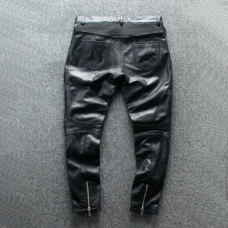 Genuine Lambskin Leather pants 2