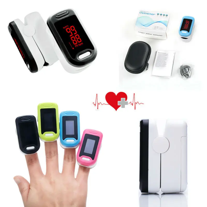 

Practical Finger Pulse Oximeter Blood Oxygen Saturation SPO2 Heart Rate O2 Patient Monitor Houseware Party Gifts For Health Care