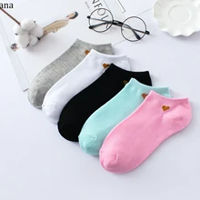 1 пара, весна, Новое поступление, женские носки Kawaii, модные, для девочек, короткие носки хлопковые с забавным, повседневные, яркие цвета, дышащие носки skarpetki