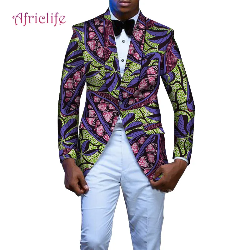 Новая африканская одежда для мужчин модное пальто для отдыха Африканский человек Дашики батик восковой печати Блейзер африканская Анкара мужской s Блейзер WYN488 - Цвет: 16