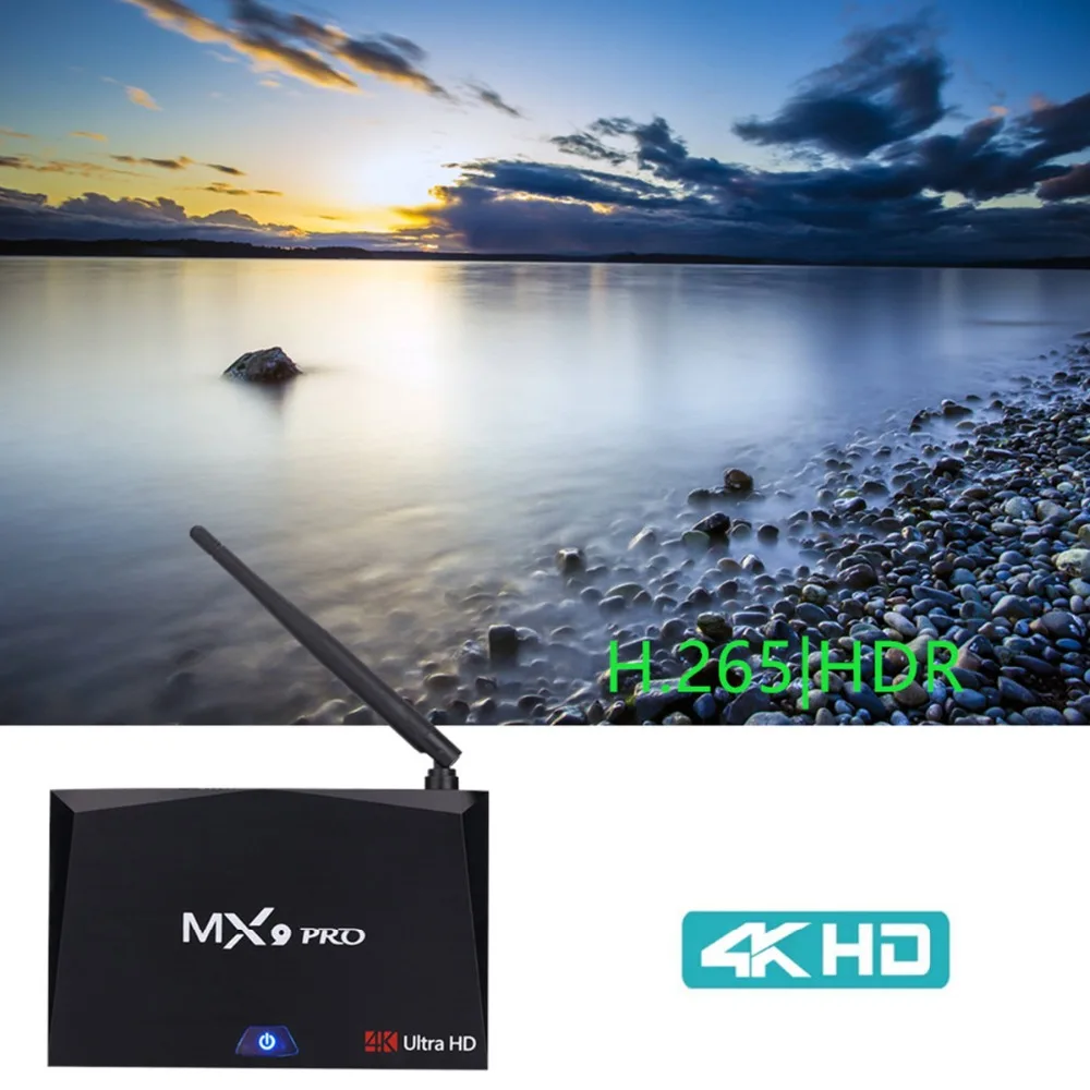 MX9 Pro 4 ГБ 32 ГБ Android 7,1 tv Box RK3328 Четырехъядерный 4K VP9 3D 2,4G 5G WiFi BT4.1 смарт-приставка PK X96 X96 MINI