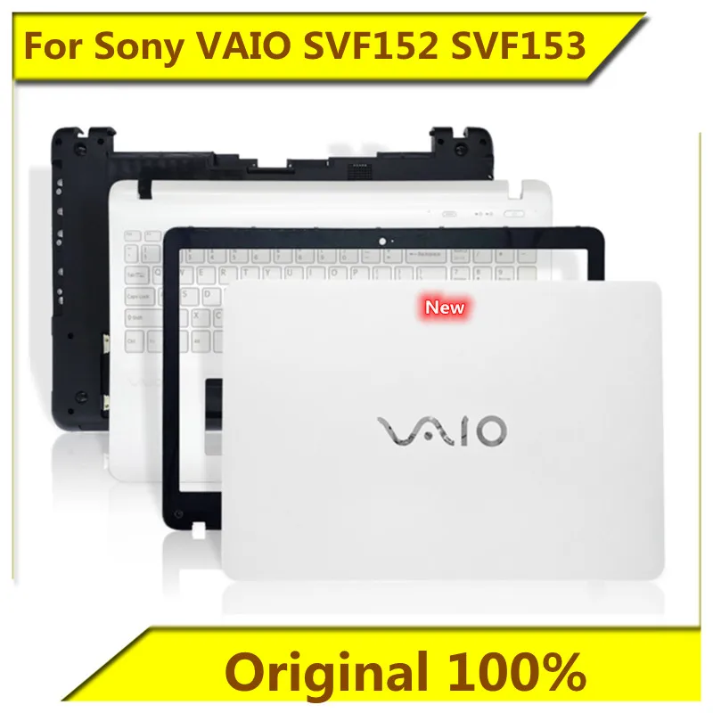 TravisLappy LCD Back Cover and Front Bezel Panel Hinges Non-Touch Screen for Sony VAIO SVF15 SVF151 SVF152 SVF153 with Hinge CAPS [ White TravisLappy LCD Back Cover and Front Bezel Panel Hinges Non-Touch Screen for Sony VAIO SVF15 SVF151 SVF152 SVF153 with Hinge CAPS [ White