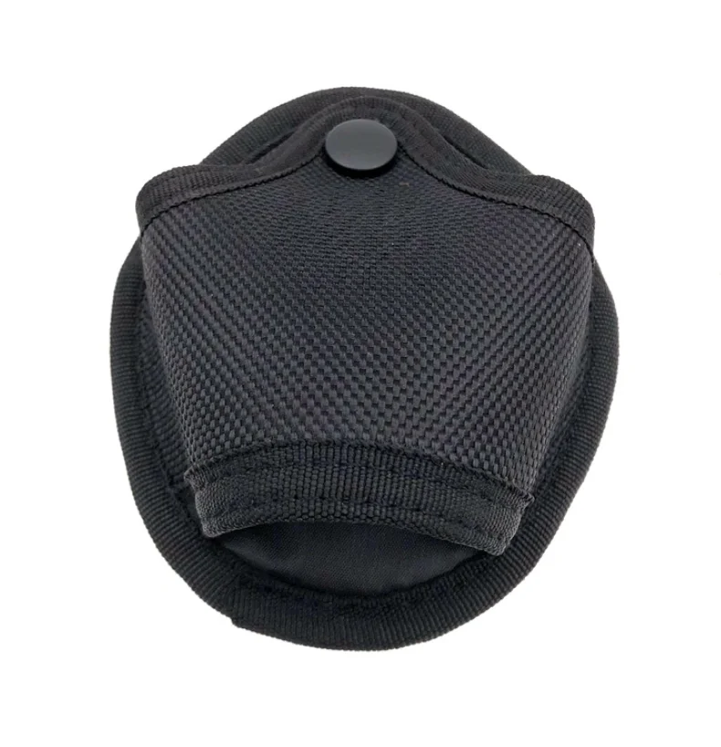 Тактические быстросъемные наручники чехол для переноски реквизит Военная поясная сумка мешочек с наручниками - Цвет: Black