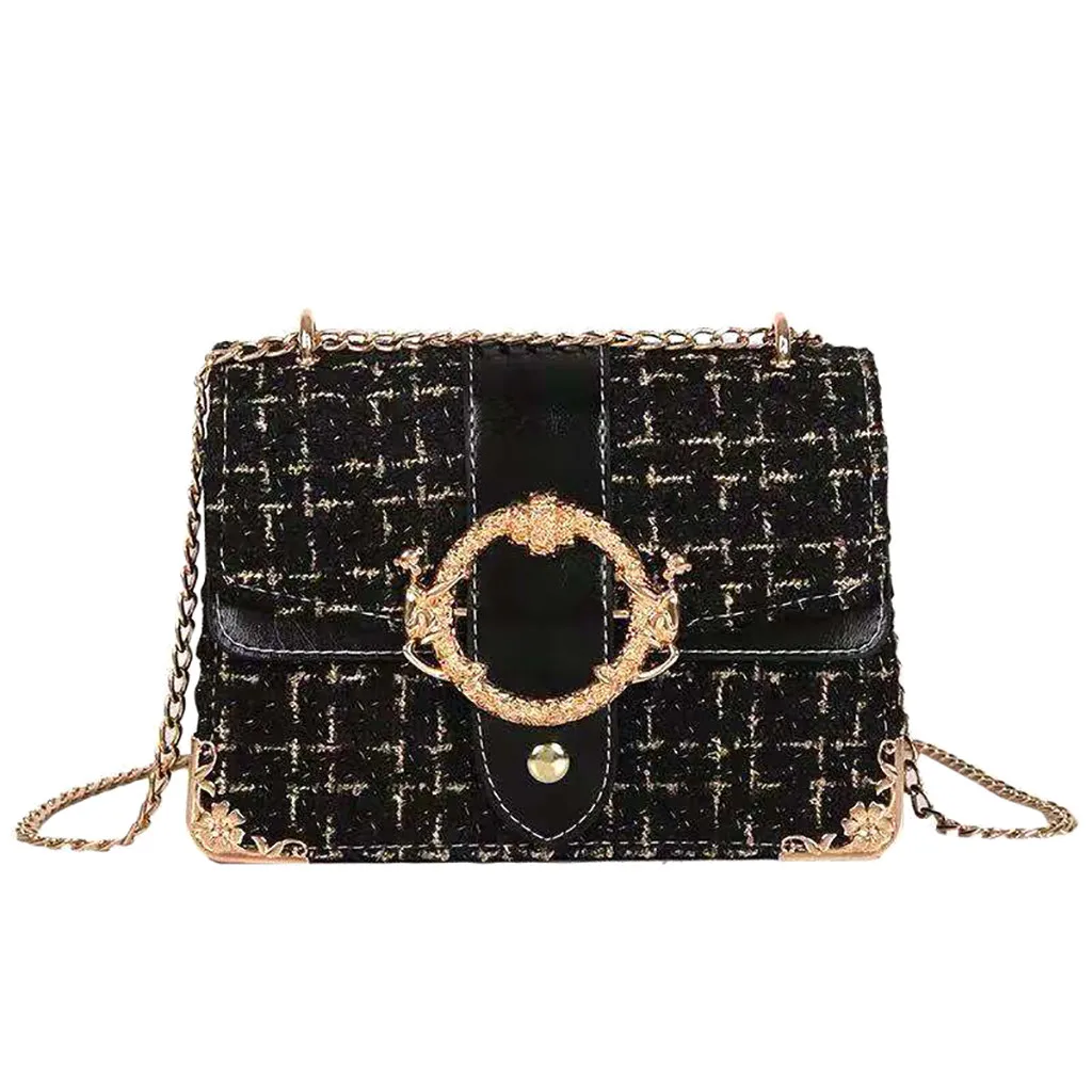 Женская сумка-мессенджер, Новая модная женская сумка, элегантная Декоративная Сумка через плечо, дикая простая сумка-мессенджер, сумка на цепочке, Сумки#10