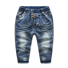 Стиль, весенний корейский стиль, бутик, детская одежда для мальчиков, Детская стирка, яркие белые мягкие ковбойские брюки, гусеничные брюки, Whol