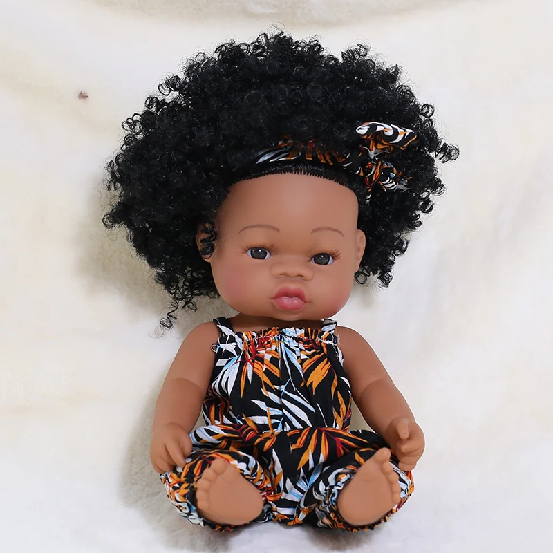 35CM American Reborn Black Baby Doll Bath Play Full Silicone Vinyl Baby Dolls Lifelike Newborn Baby Doll Toy Girl Christmas Gift 21