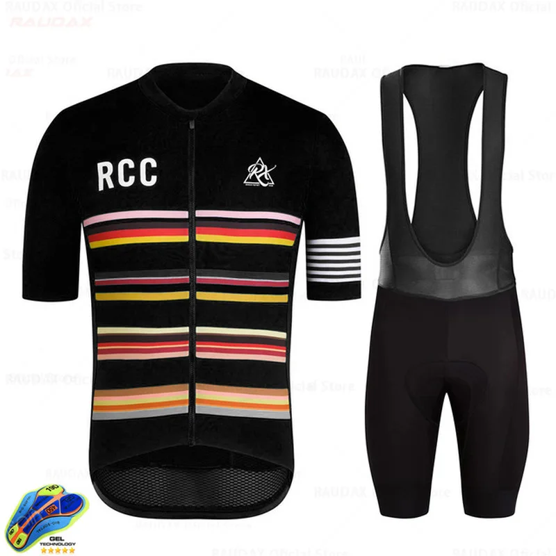 

2020 new RCC cycling wear men's short-sleeved jersey suit custom road bike training suit Maillot Ropa Ciclismo Hombre breathable