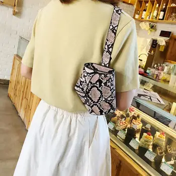 

Women Waist Bag Fanny Pack PU Adjustable Belt Purse Pack Weight Phone Light Small Fashion Key Pouch Waist Purse Casual Soli J8P5