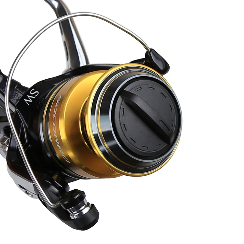 SHIMANO оригинальная Рыболовная катушка SOCORRO SW 5000 6000 8000 10000 4 + 1BB 10 12 (кг) Drag HAGANE