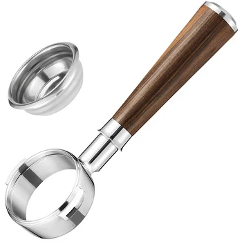 

58mm Bottomless Portafilter Compatible with Expobar, Rocket, Rancilio, Faema and Wega with 1 Cup Filter Basket Included