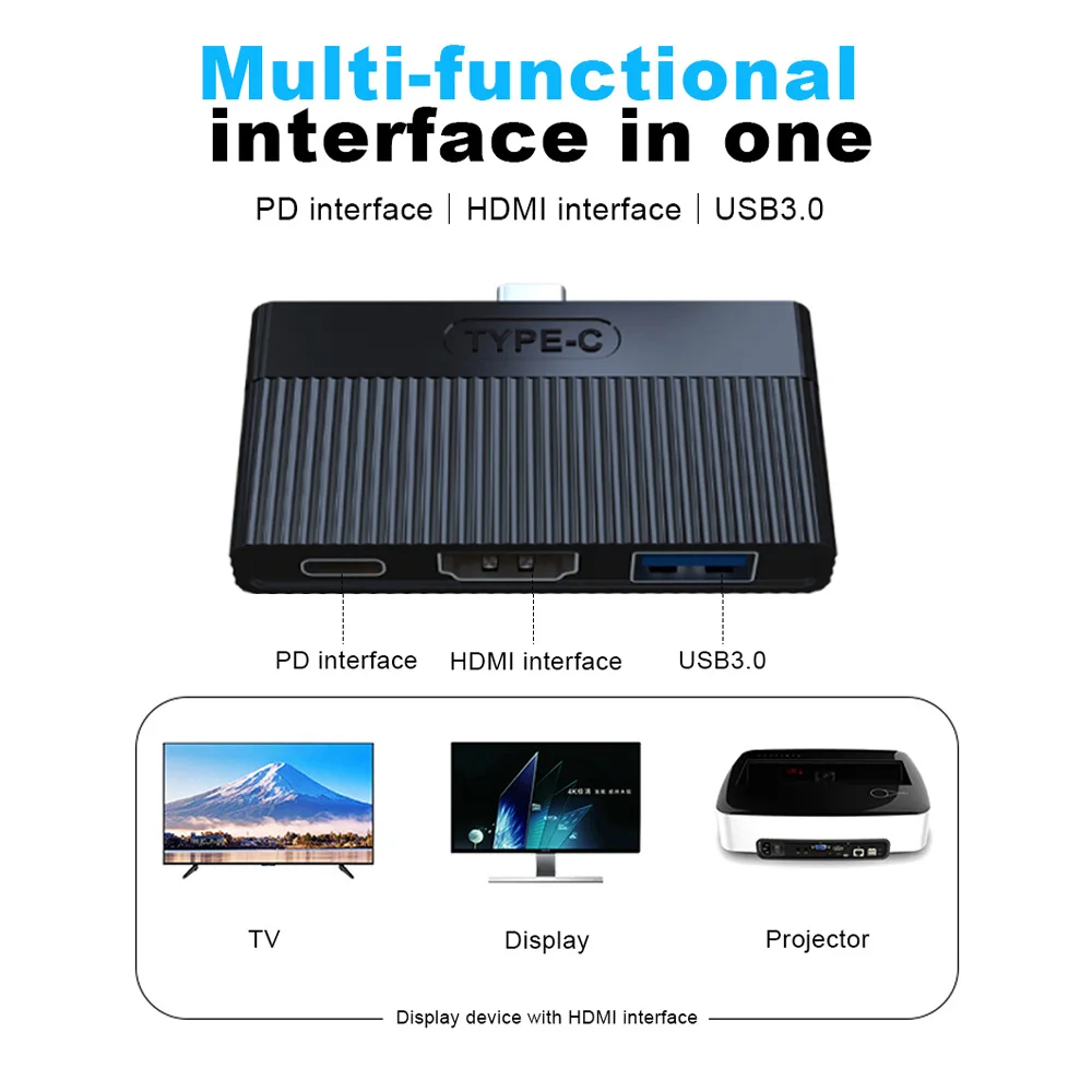 USB3.0 type C к USB-C 4K HDMI PD концентратор адаптер для мобильных планшетов Быстрая зарядка абсолютно и высококачественный