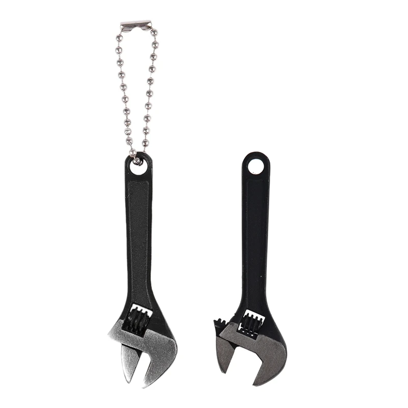 

2 Pcs Mini Metal Adjustable Wrenches Hand Tool Jaw Spanner Wrench 0-10Mm 2.5 Inch & 0-16Mm 4 Inch