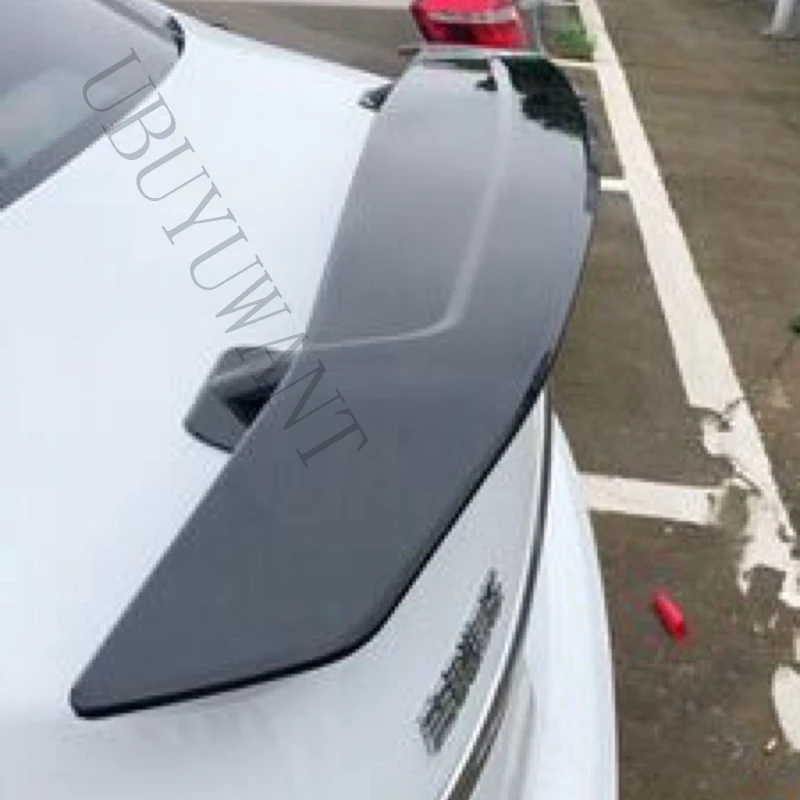 Glosy Black Универсальный автомобильный спойлер из АБС-пластика и углеродного волокна для Jaguar XE XF - Цвет: Glosy Black