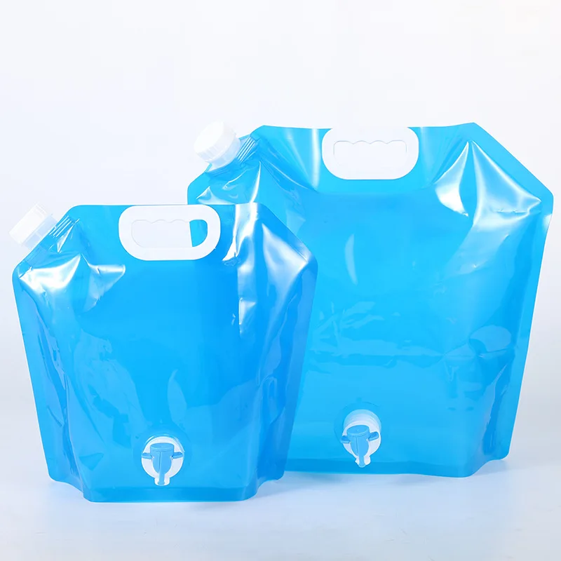 Lot 4 Poches D’eau Pliables 10L – Pratiques Pour Le Camping, Rando Et Barbecues