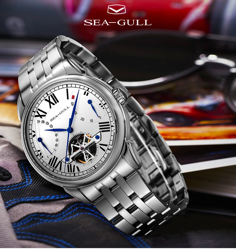 Механические часы Чайка 40 мм, высококачественные автоматические мужские деловые часы, водонепроницаемые механические часы 816,522