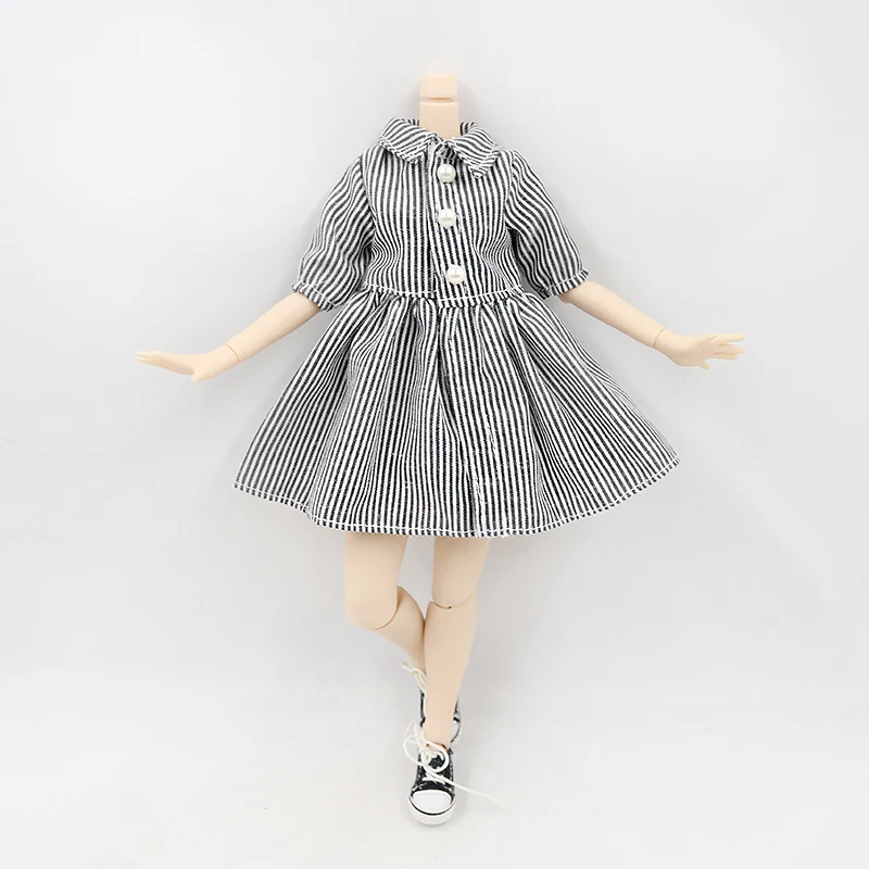 Fortune Days Blyth Doll 1/6 одежда платье в клетку с пуговицей ICY BJD Fortune Days