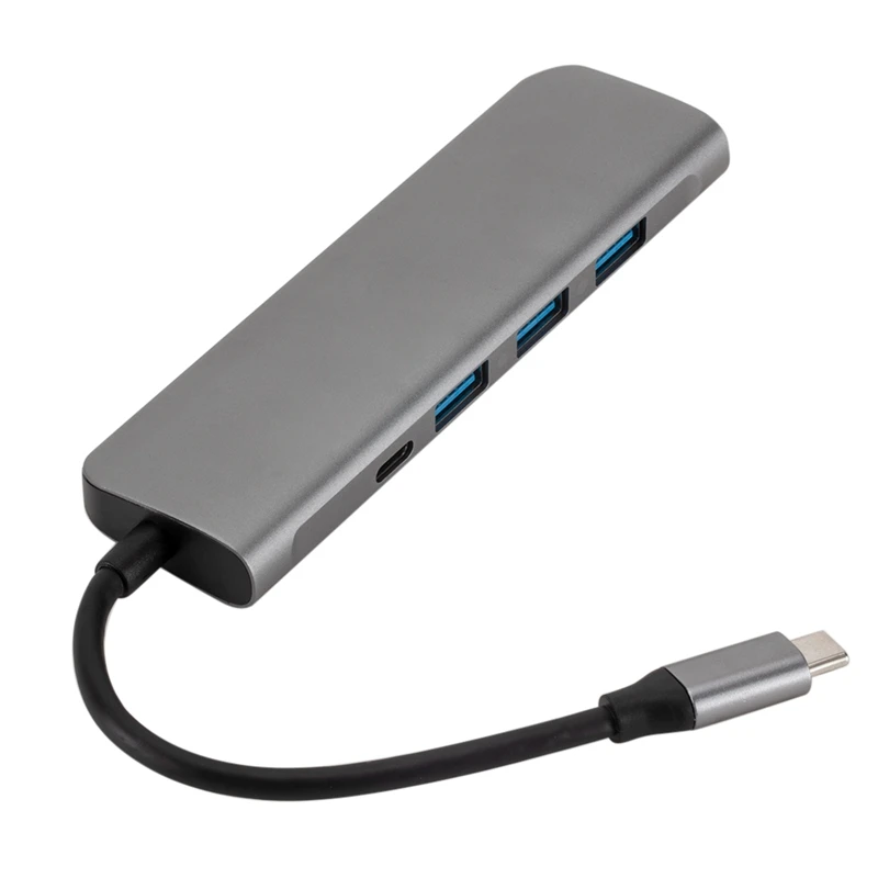 5 в 1 USB C концентратор type C на 3 порта USB 3,0 HDMI PD адаптер питания для MacBook Pro huawei P30 Thunderbolt 3