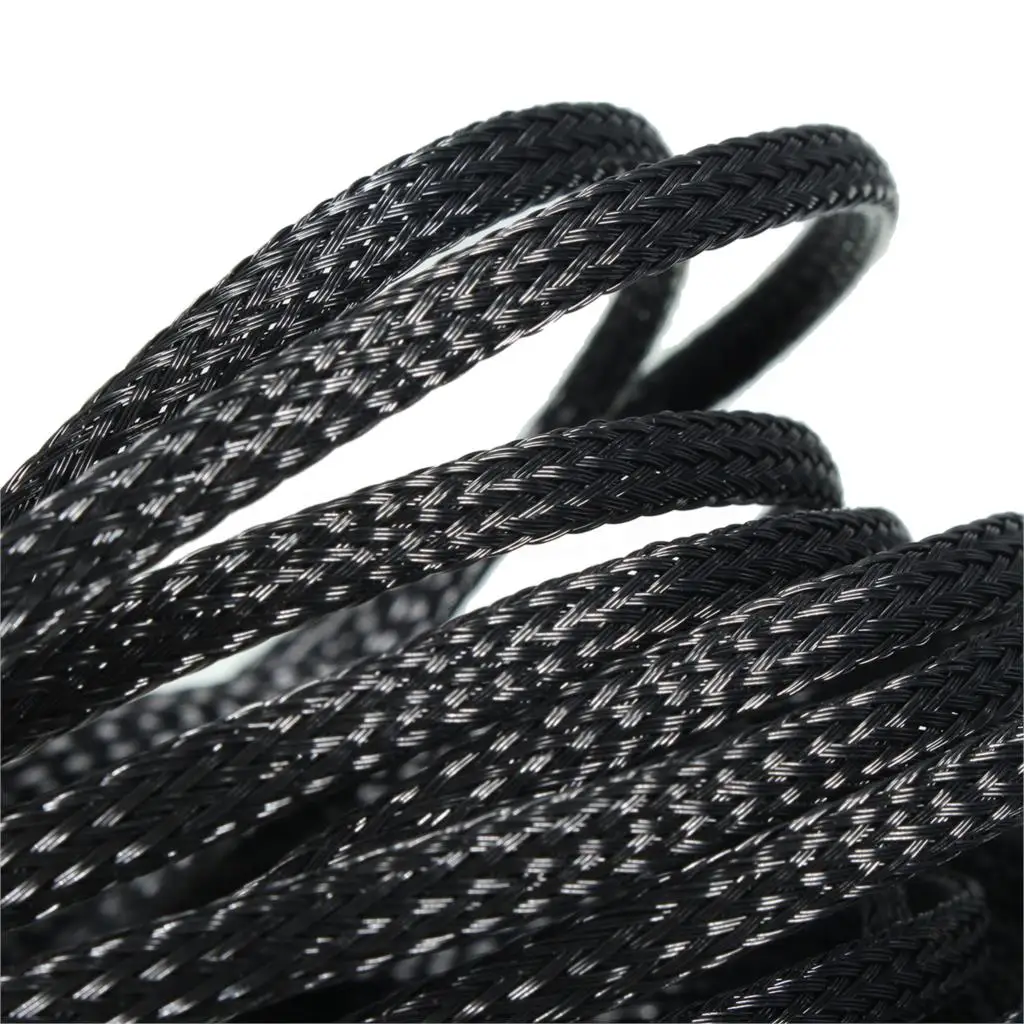 1pc Expandable PET Braided Cable Sleeves 10M 4mm Mayitr Heat Insulation Sleeving Sheathing Wire Protection Audio Sleeve