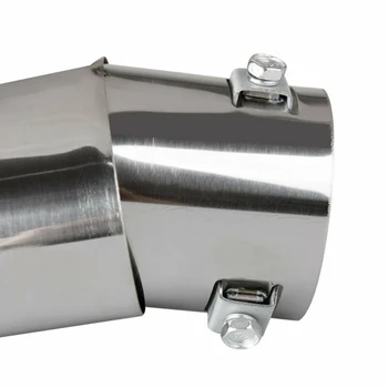 

Auto Exhaust Tail Pipe Car Trim Mouldings Universal Chrome Silver Parts
