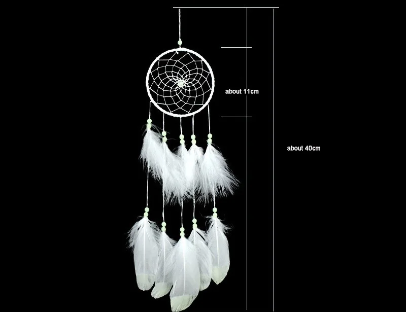 MIAMOR индийский флуоресцентный Ловец снов Noctilucous Wind Chimes& Home настенный подвесной кулон орнамент Ловец снов подарок Amor079