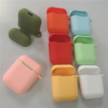 

For Apple i9s/i10/i11/i12 wireless bluetooth headset soft silicone protective cover case shell storage box i12 earphone cases
