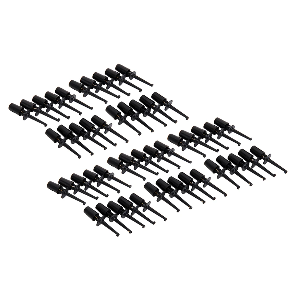 50x Miniature Test Hook Power Supply Wire Cable Probe Repairing Clip for PCB
