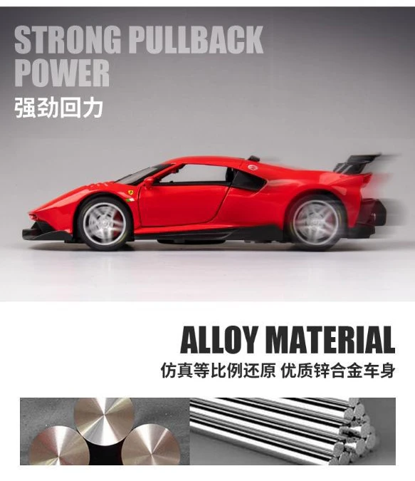 SUBARZ Modèle réduit de Voiture 1:36 pour Ford Mustang GT Échelle Alliage Moulé sous Pression en