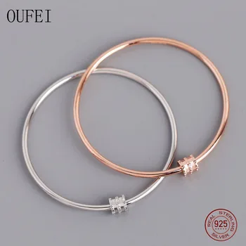 

OUFEI 100%925 Sterling Silver Bracelet Charm Fashion Rose Gold Bracelet For Women 2020 New Bracelet Jewelry Assoriescce