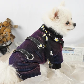 

Overalls for Small Dogs Warm Puppy Pet Dog Coat Reflective Discoloration Dog Clothes Winter 2020 Jacket Jumpsuit Luxury Designer
