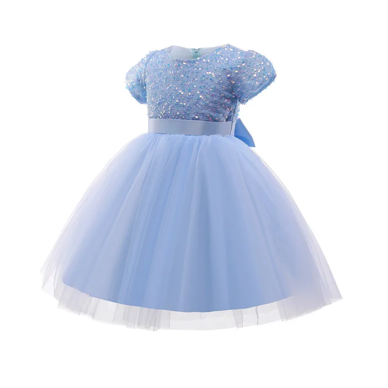 3-8 Year Girls Princess Dress Sequin Lace Tulle Wedding Party Tutu Fluffy Gown For Children Kids Evening Formal Pageant Vestidos skirt dress for baby girl