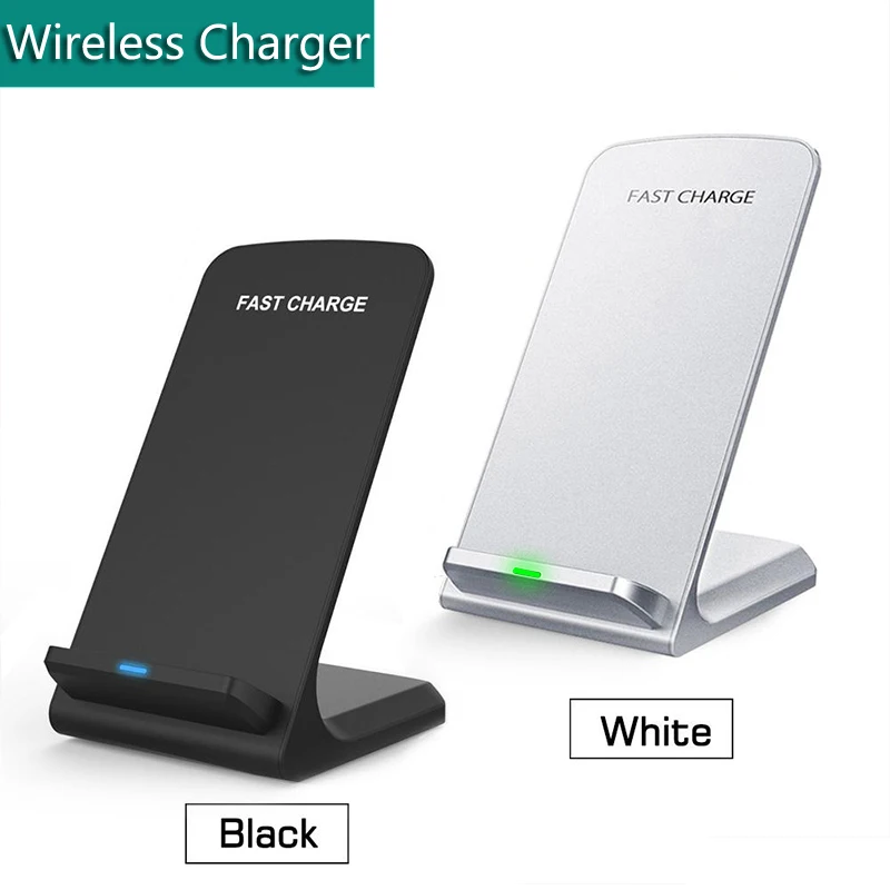 

Qi Wireless Charger Stand Dock For iPhone 11 Pro X XR XS Max 8 Samsung S8 S9 S10 Plus S10e S7 Note10 8 9 Charging Holder Base