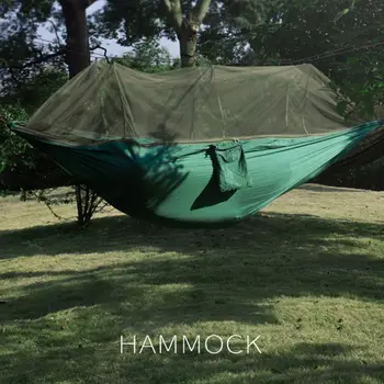 

Outdoor Mosquito Net Hammock Double 210T Nylon Anti-mosquito Parachute Cloth Aerial Camping Tent