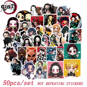 

50pcs Demon Slayer Kimetsu No Yaiba Kamado Tanjirou Cosplay Sticker DIY Crop Prop Accessories