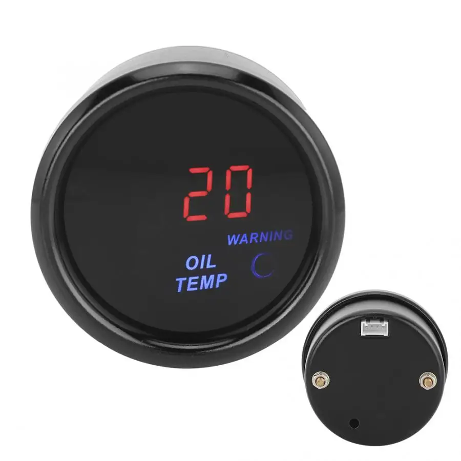 Топлива испытательное давление 12V 2in двигателя автомобиля модификации Красный цифровые, со светодиодом термометр масла метр авто аксессуары