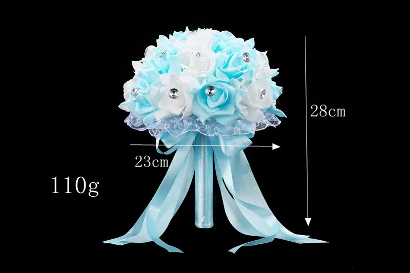 Европейская и американская пена для искусственных цветов букет из роз для свадьбы Вечерние Свадебные украшения подружки невесты моделирование держащей цветок