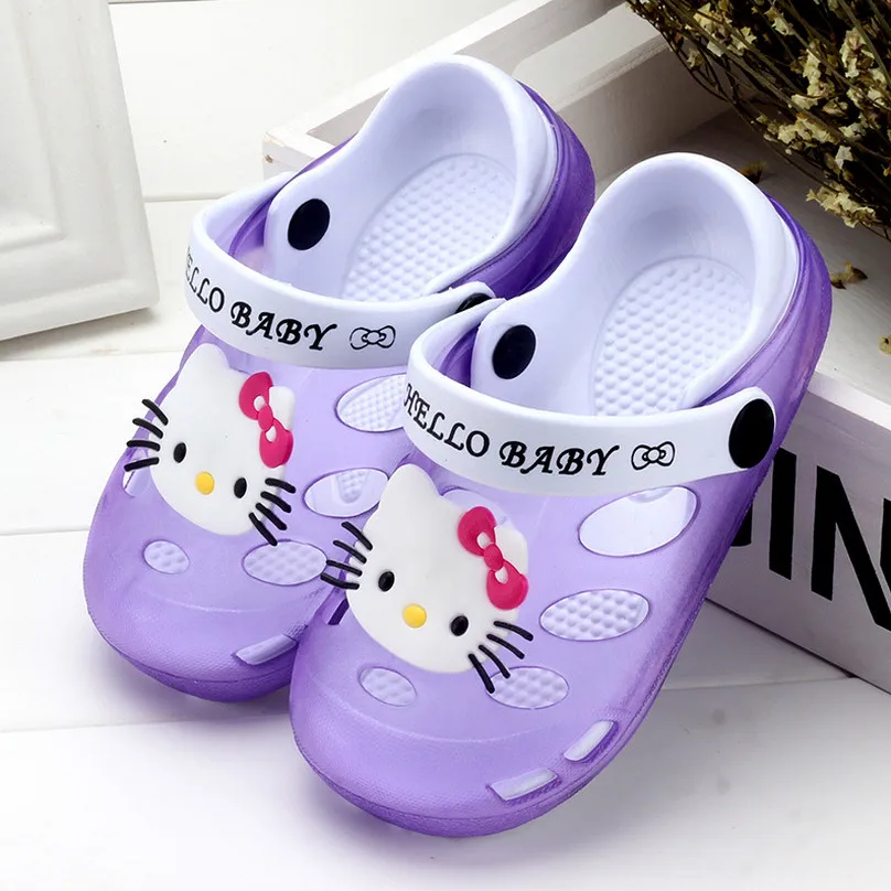 2017 летние детские сандалии для девочек принцесса обувь мальчиков hello kitty мягкие