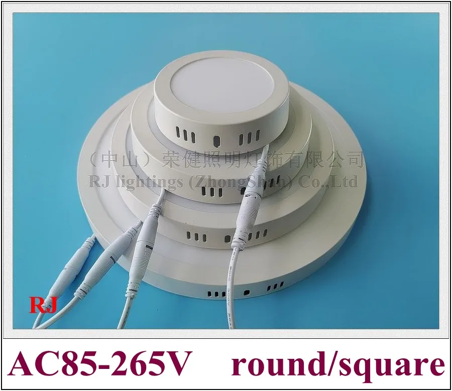 Светодиодный светильник панель потолочный плоский круглый/квадратный