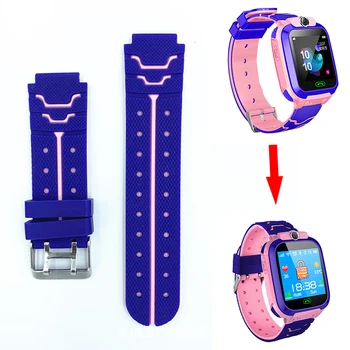 

Multicolor Children Smart Watch Strap, Replacement Silicone Strap For Z5 S16 S15 Q12 Q12B Watch Fast Shipping